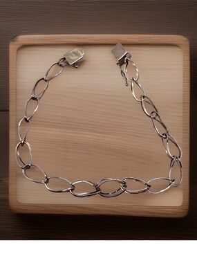 Vintage Yellow Gold Plated Air flex Double Link Bracelet Sterling Silver 7.5”